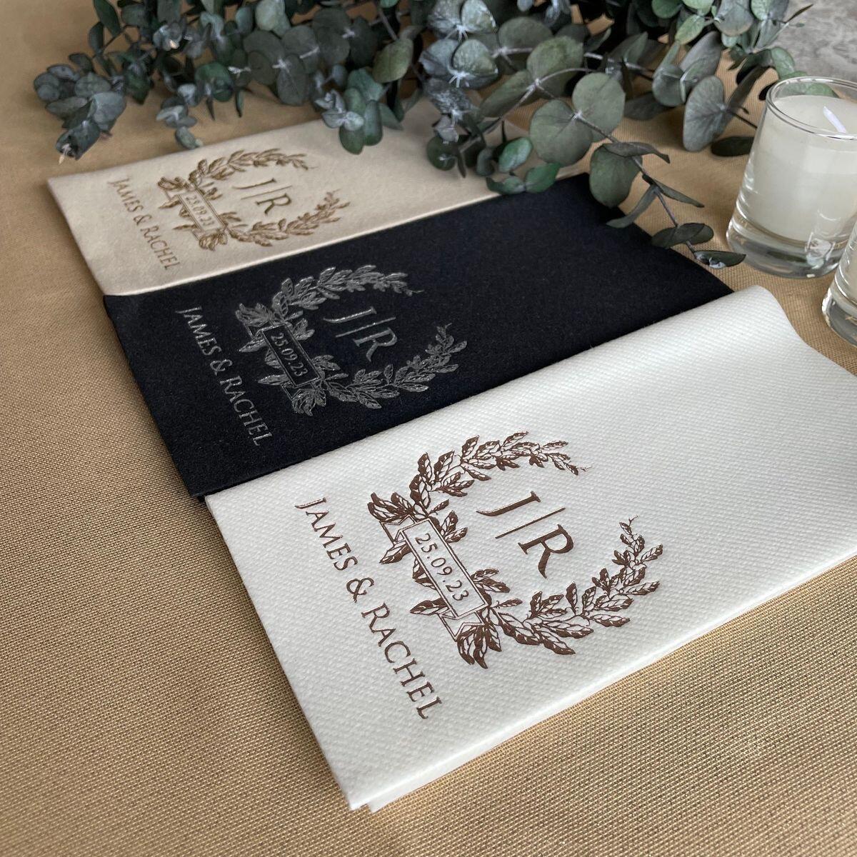 Premium Colored Airlaid Napkins with Pockets for Silverware