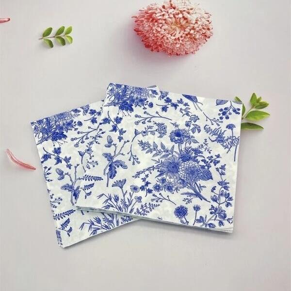 Customized Design Printed Paper Napkins Square Shape  for Events