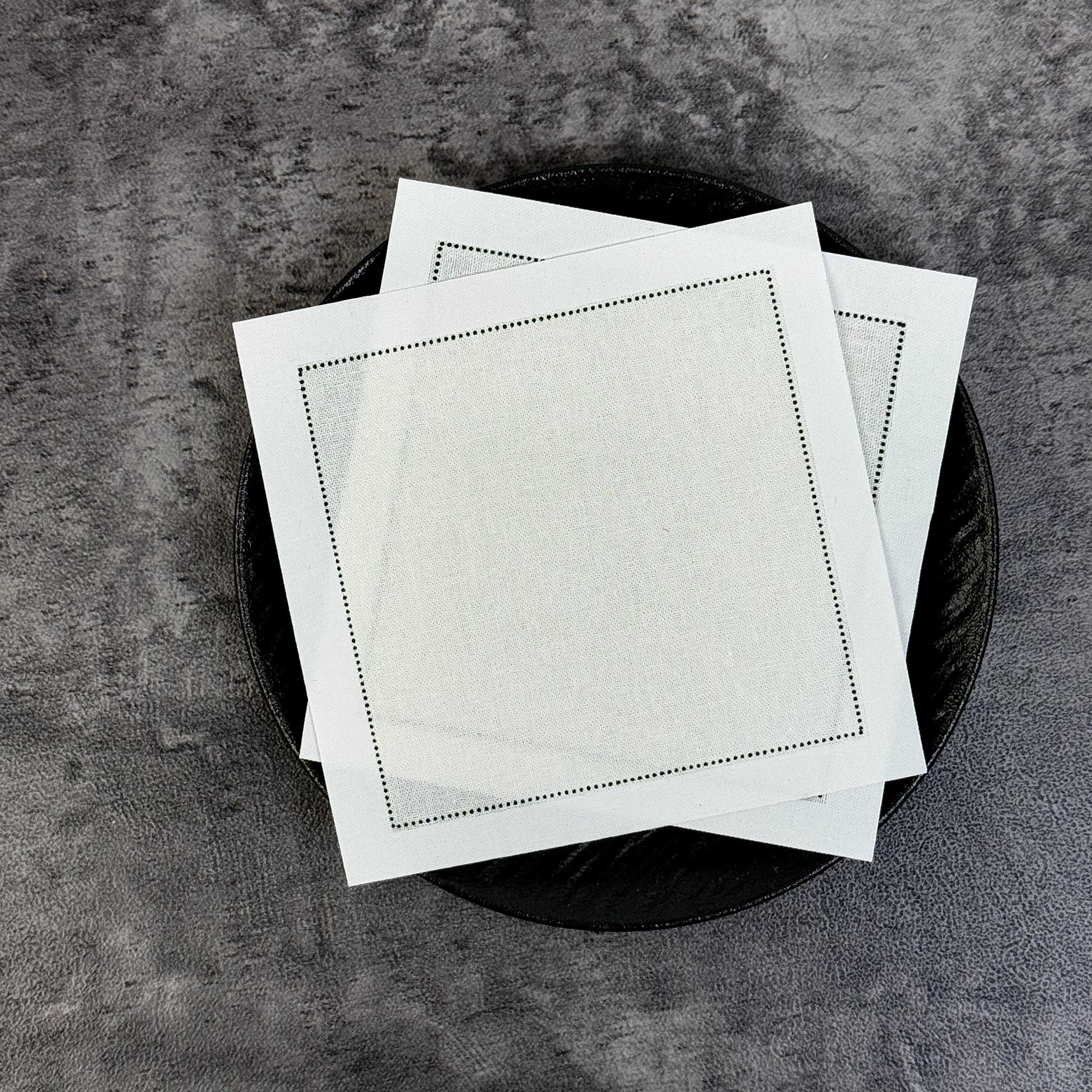 Customizable White Cloth Napkin - Imprint Your Logo