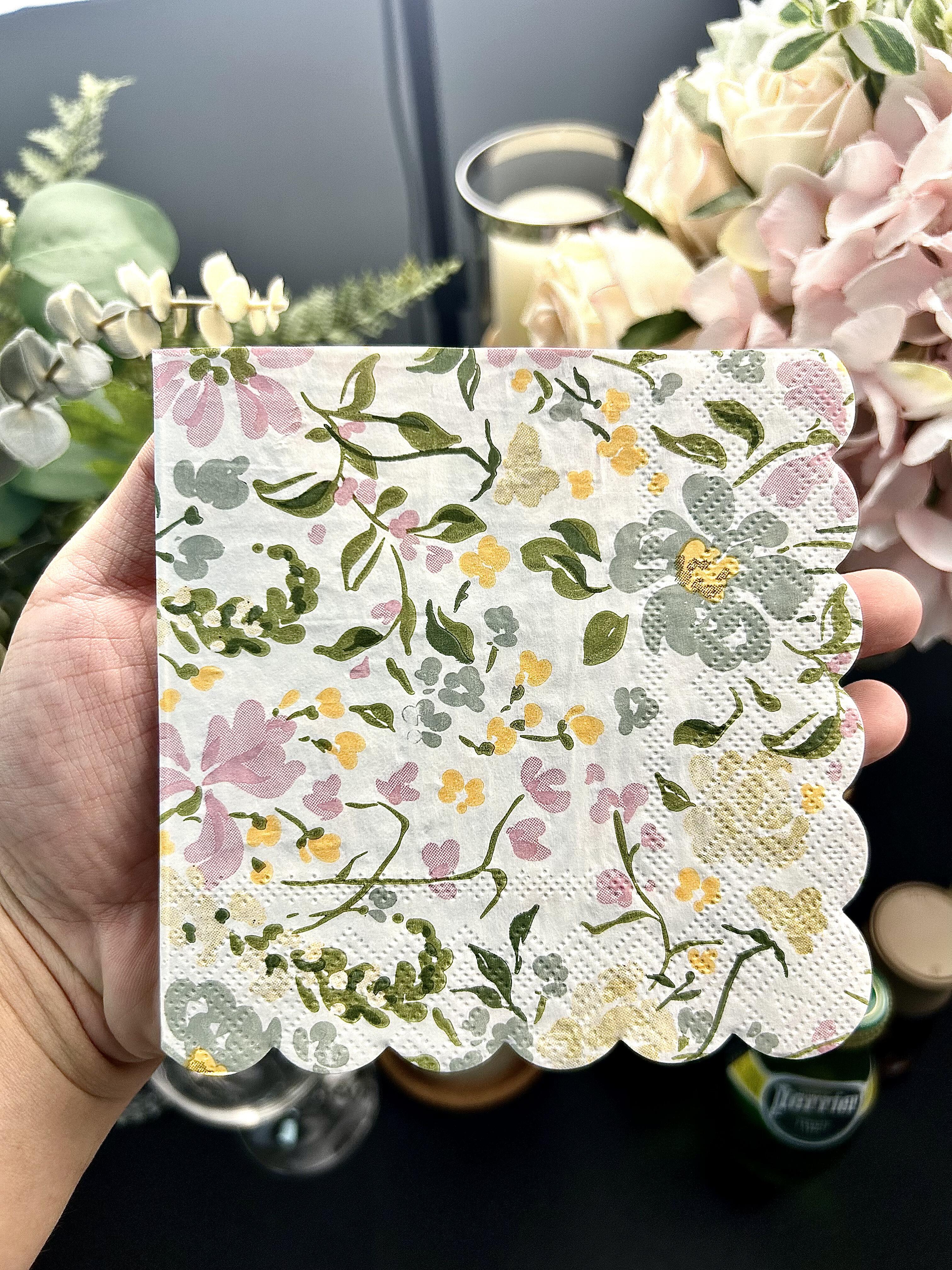 Custom Printed Die-cut Napkins in Colors