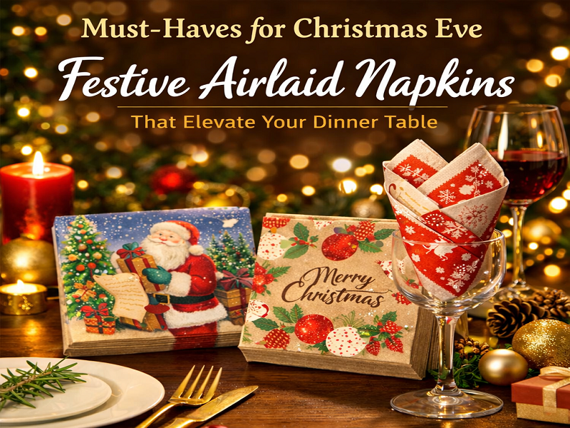 Must-Haves for Christmas Eve: Festive Airlaid Napkins That Elevate Your Dinner Table