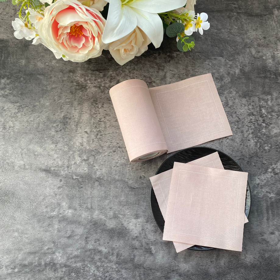 Blush Pink Cloth Napkins – Elegant & Reusable for Restaurants, Weddings & Events