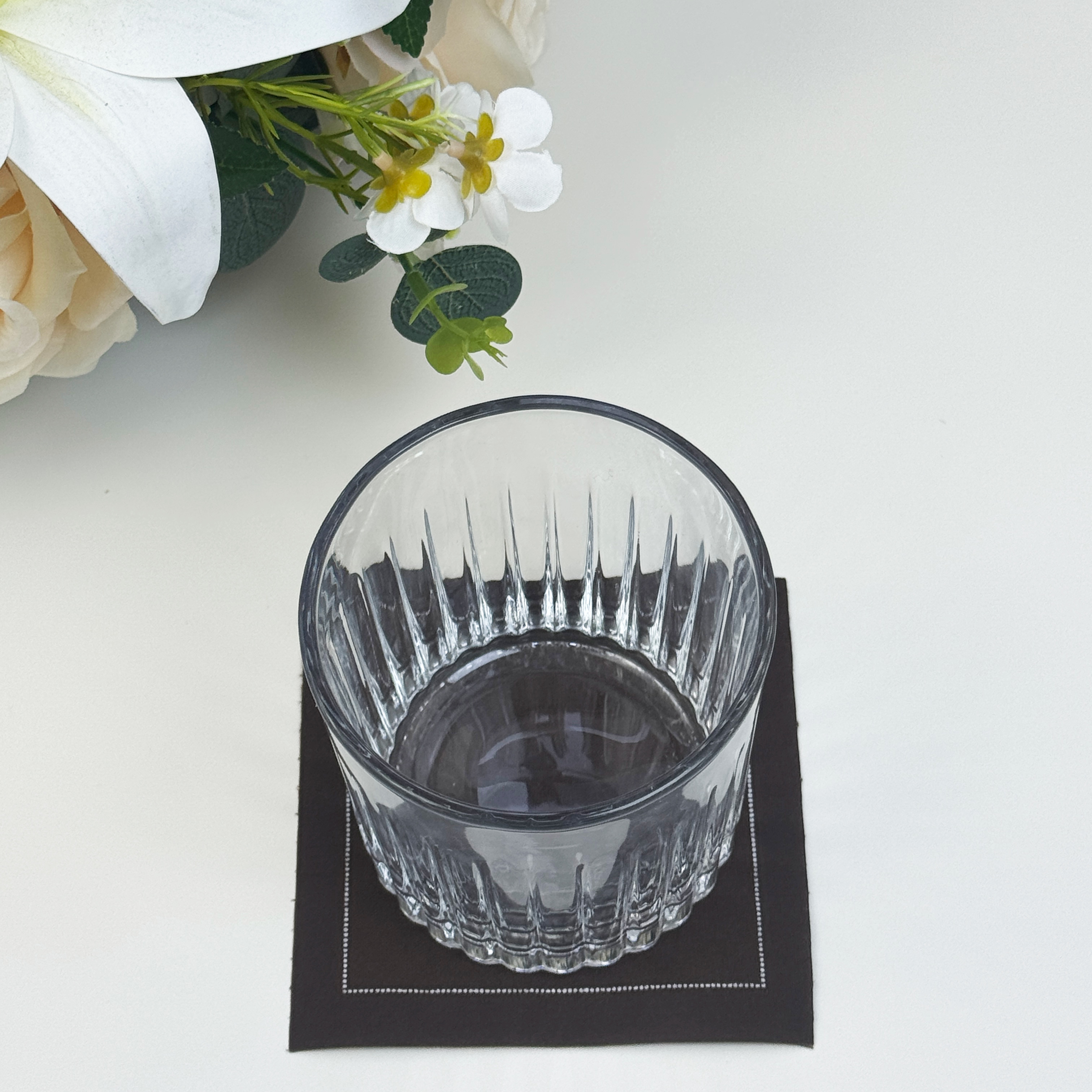 Custom Brown Cloth Coaster – Premium Fabric Coaster for Hospitality Use