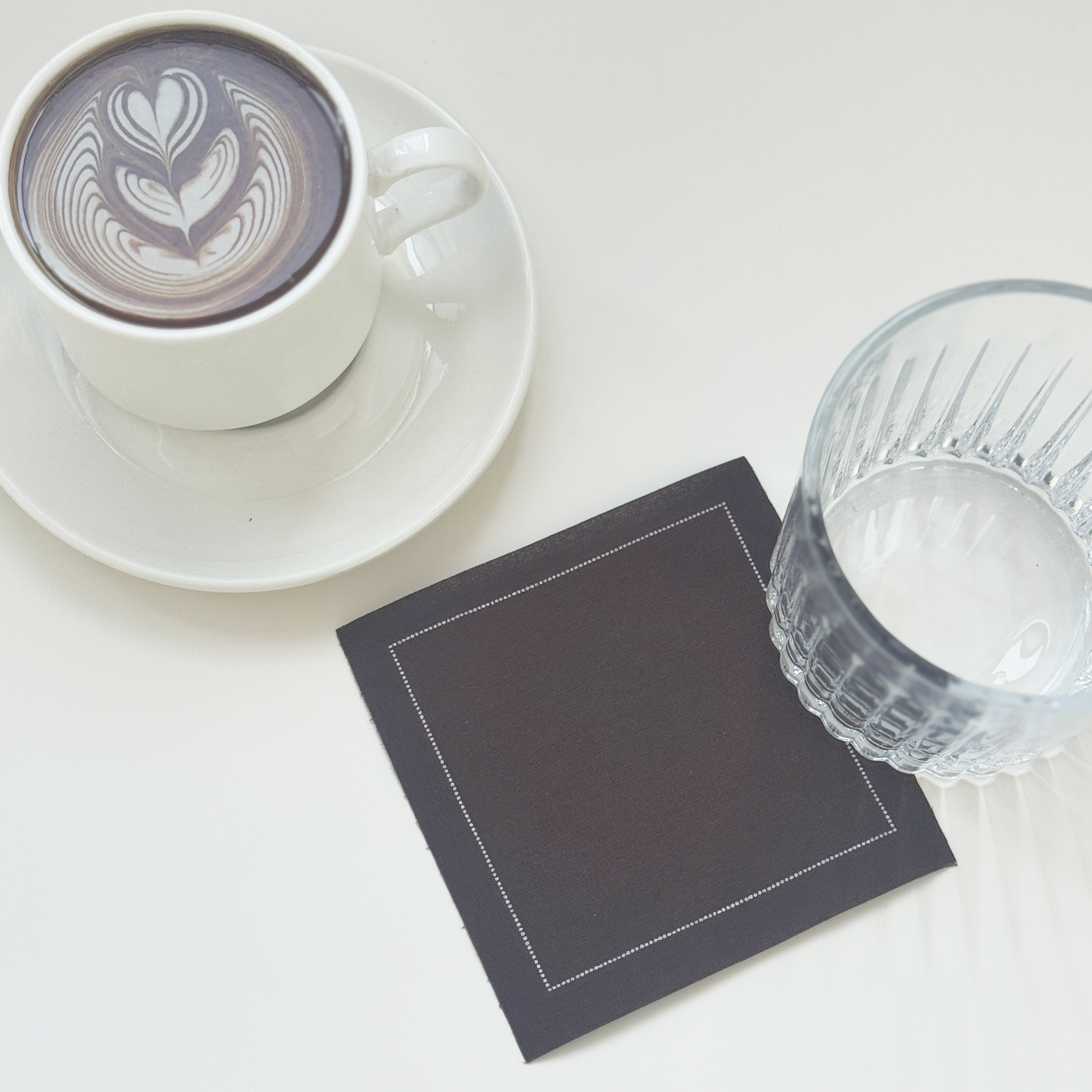 Custom Brown Cloth Coaster – Premium Fabric Coaster for Hospitality Use