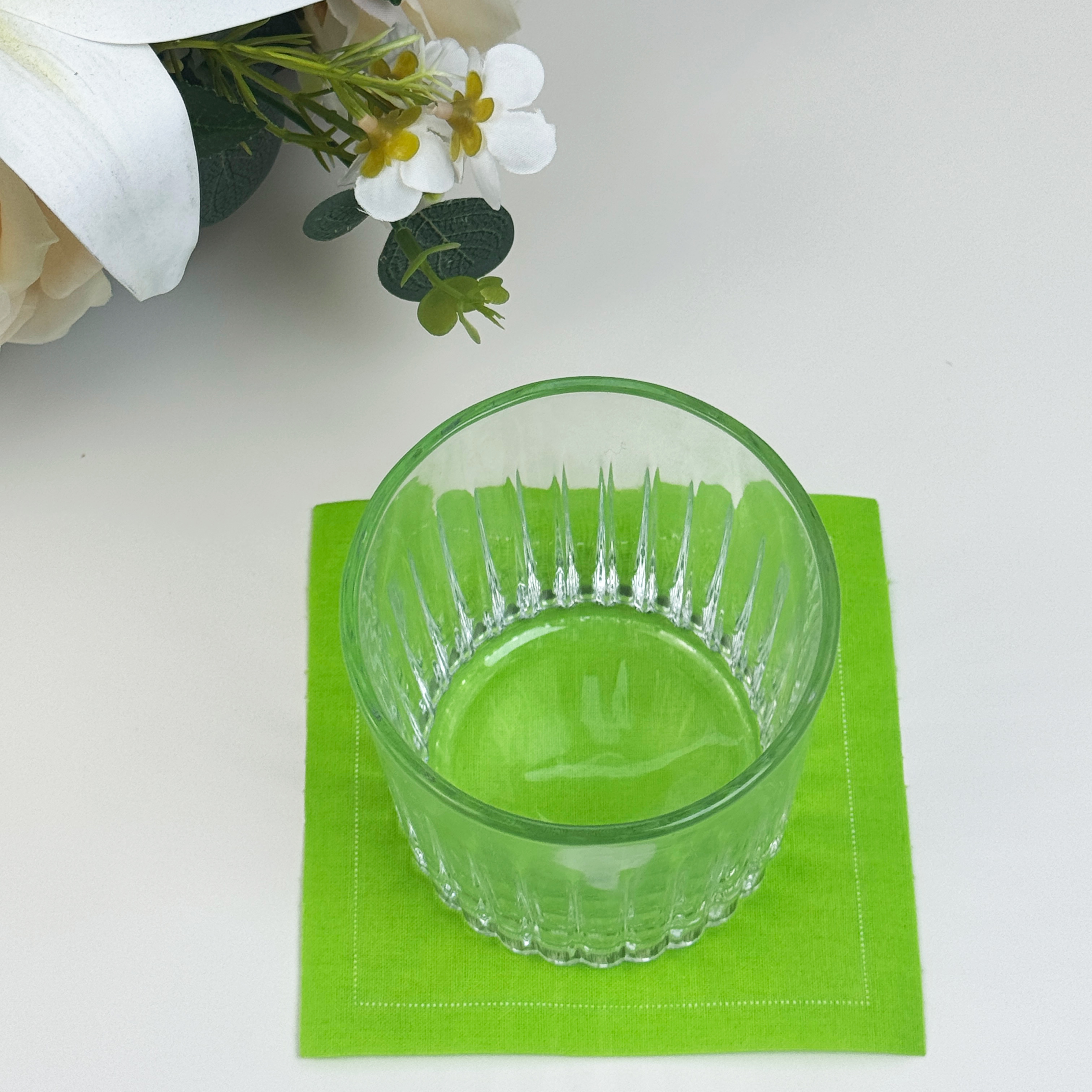 Custom Apple Green Cloth Coaster – Reusable Cloth Coaster for Bar & Coffee Shops