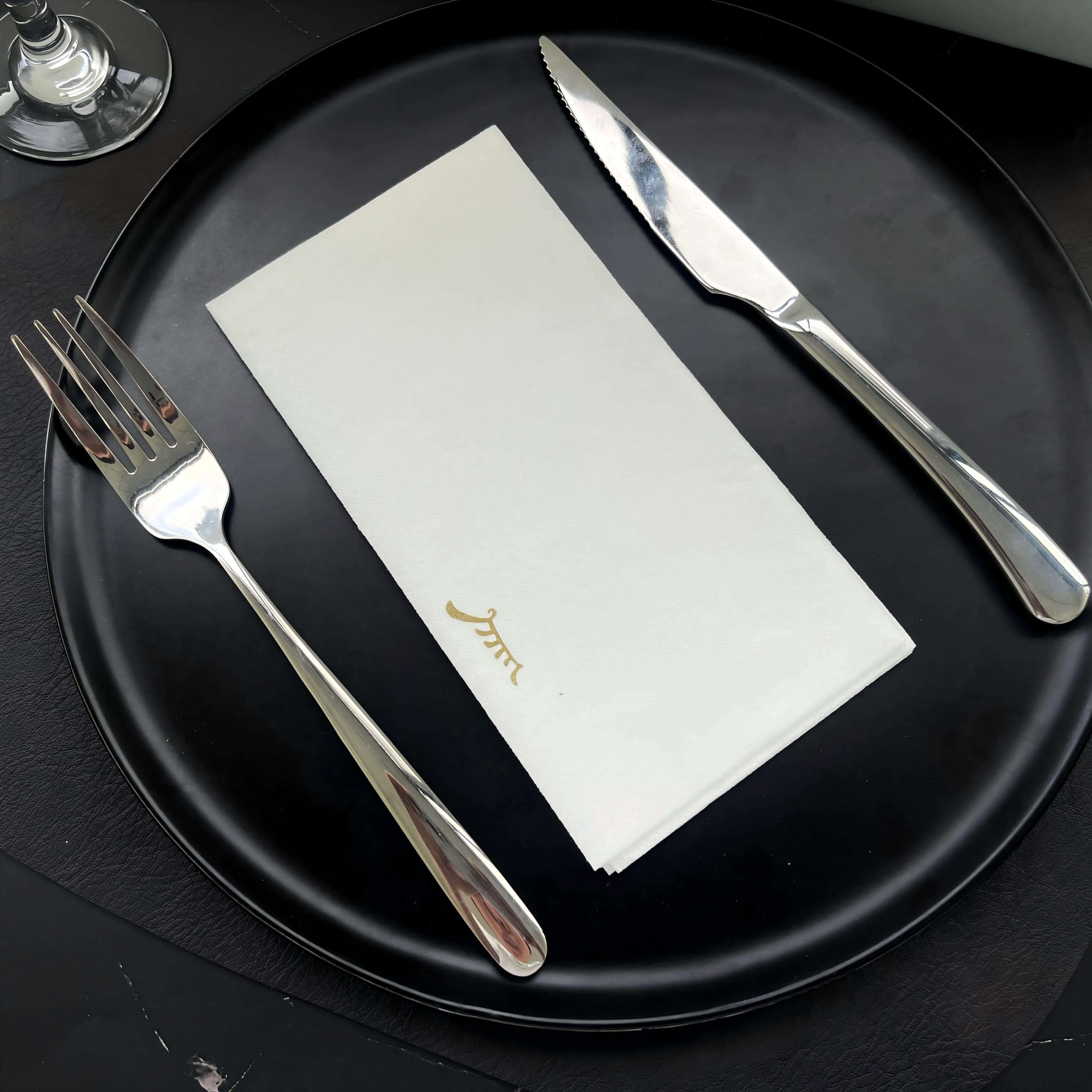 High Weight 70Gsm White Airlaid Paper Napkins - High Absorbency for Weddings & Parties 