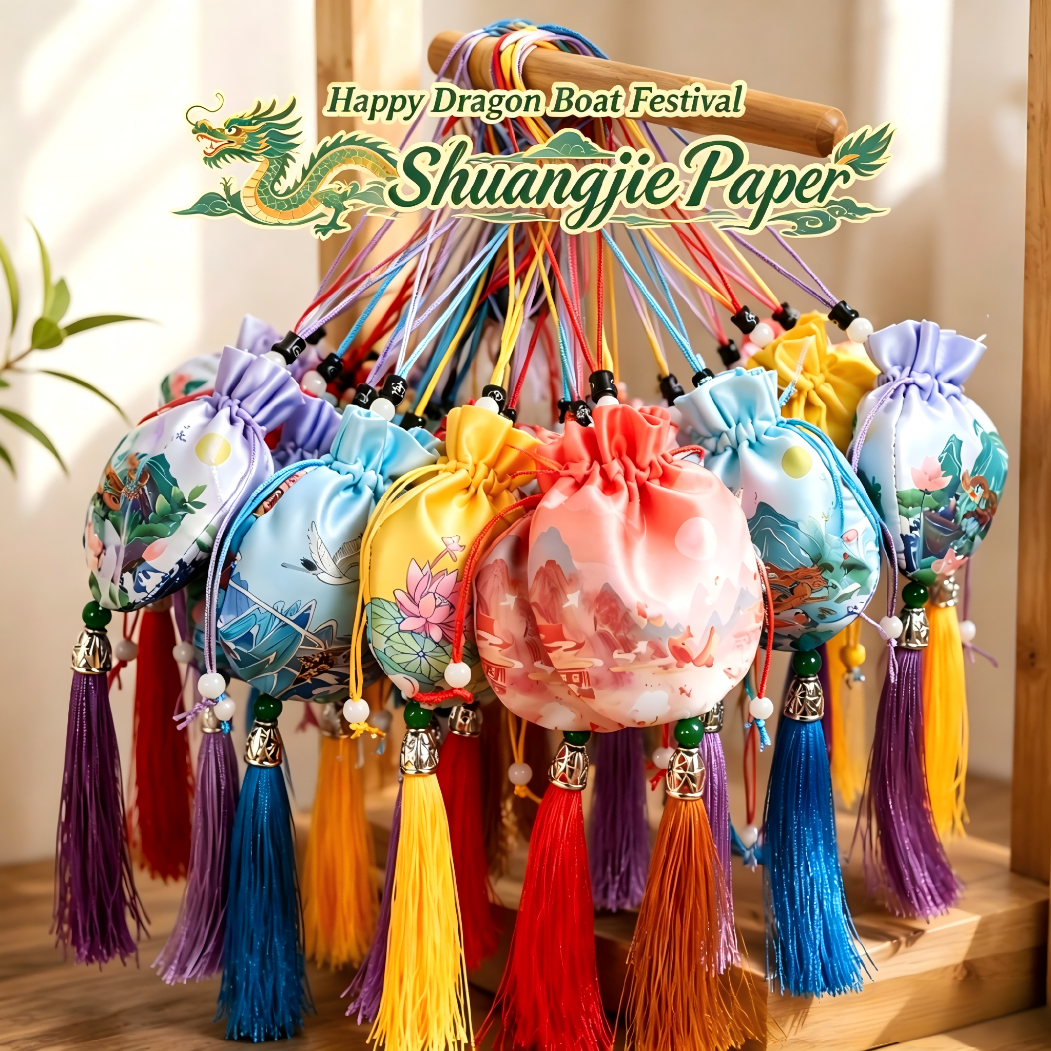 Happy Dragon Boat Festival 2026: Our Team Handmakes Traditional Chinese Herbal Sachets for Wellness & Blessings
