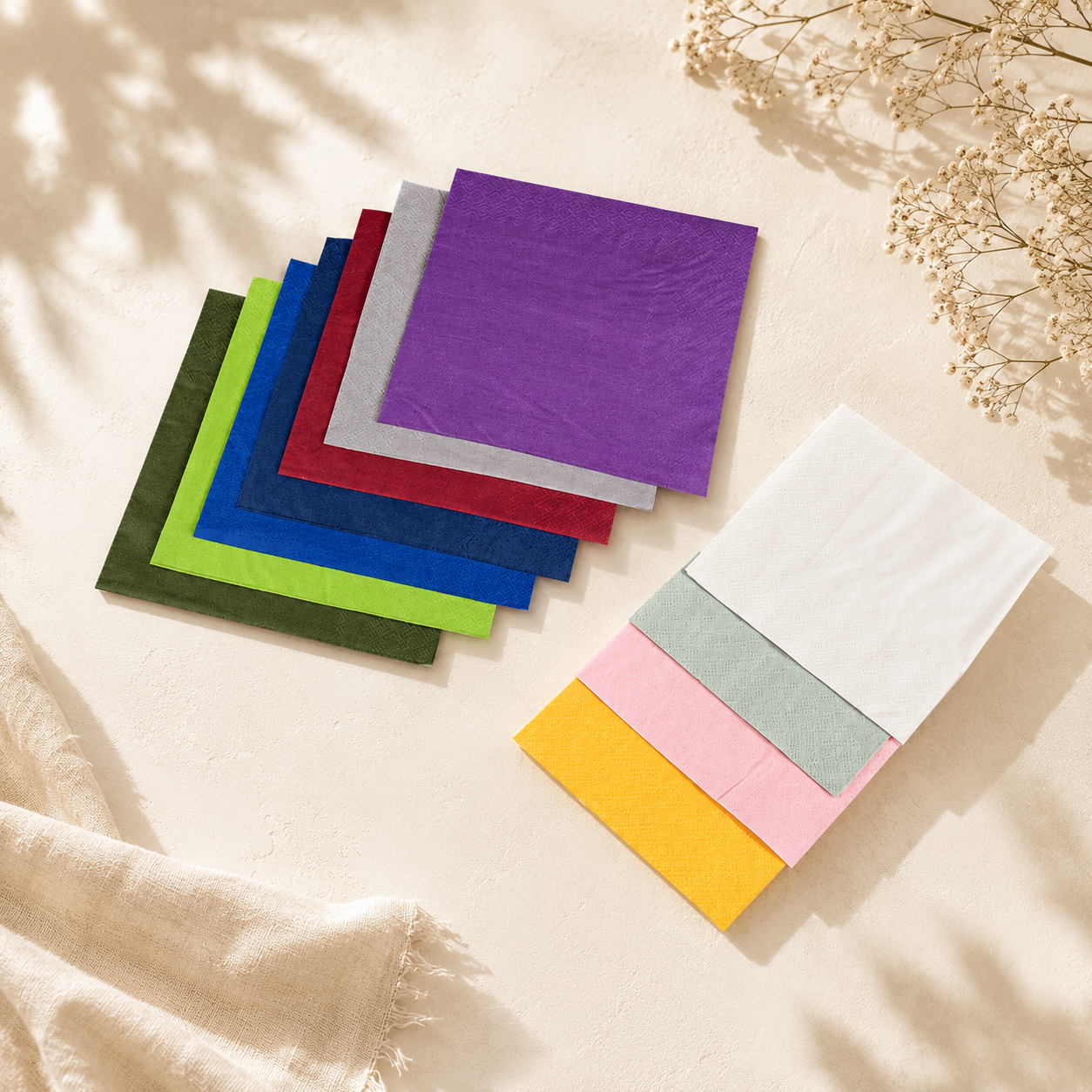 Elegant Cocktail Napkins Colored Paper Napkins 2ply for Party
