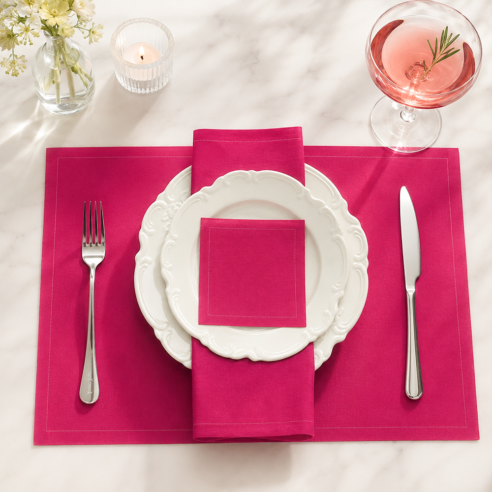 Disposable Folding Cloth Placemats for Special Celebration
