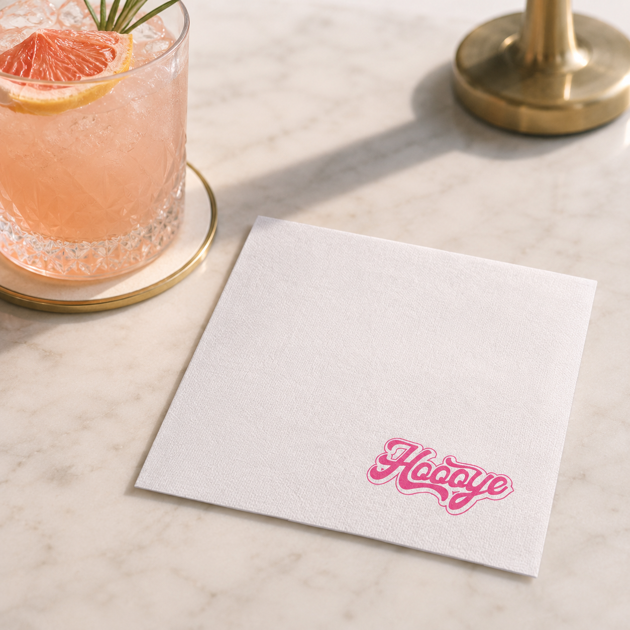 Printed Airlaid Paper Napkins Linen feel Resistant to tearing