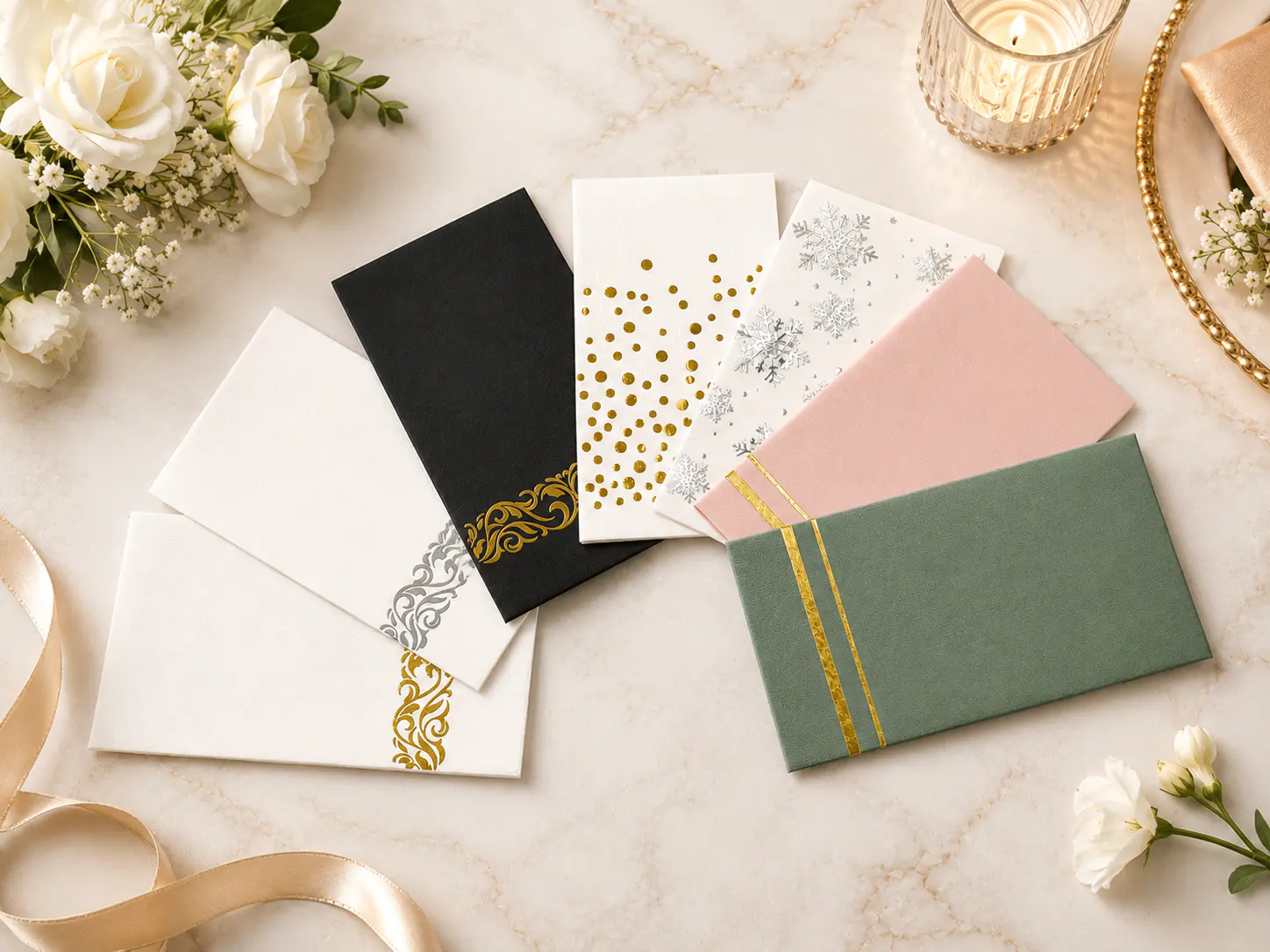 Custom Hot Stamped Paper Napkins | Multi-color & Themed OEM Service | Shuangjie Paper